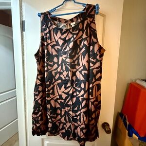 Black and Brown Printed Dress